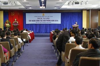 Công đoàn Điện lực Việt Nam tổ chức Tập huấn nghiệp vụ văn phòng 2016